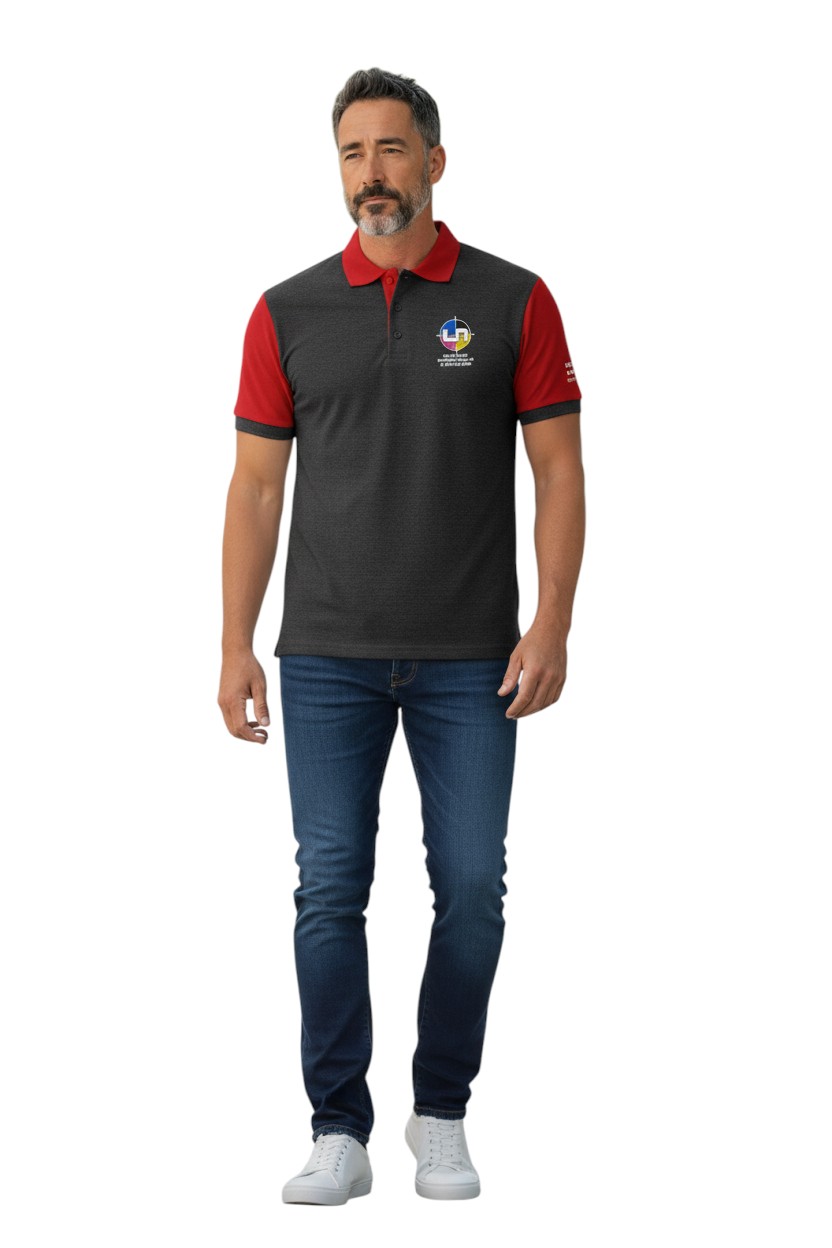 POLO COM RECORTES E BICOLOR